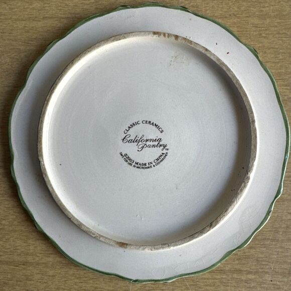 Coaster CALIFORNIA PANTRY Classic Ceramics 6.75”‎ Wine Bottle Coaster - Picture 2 of 2